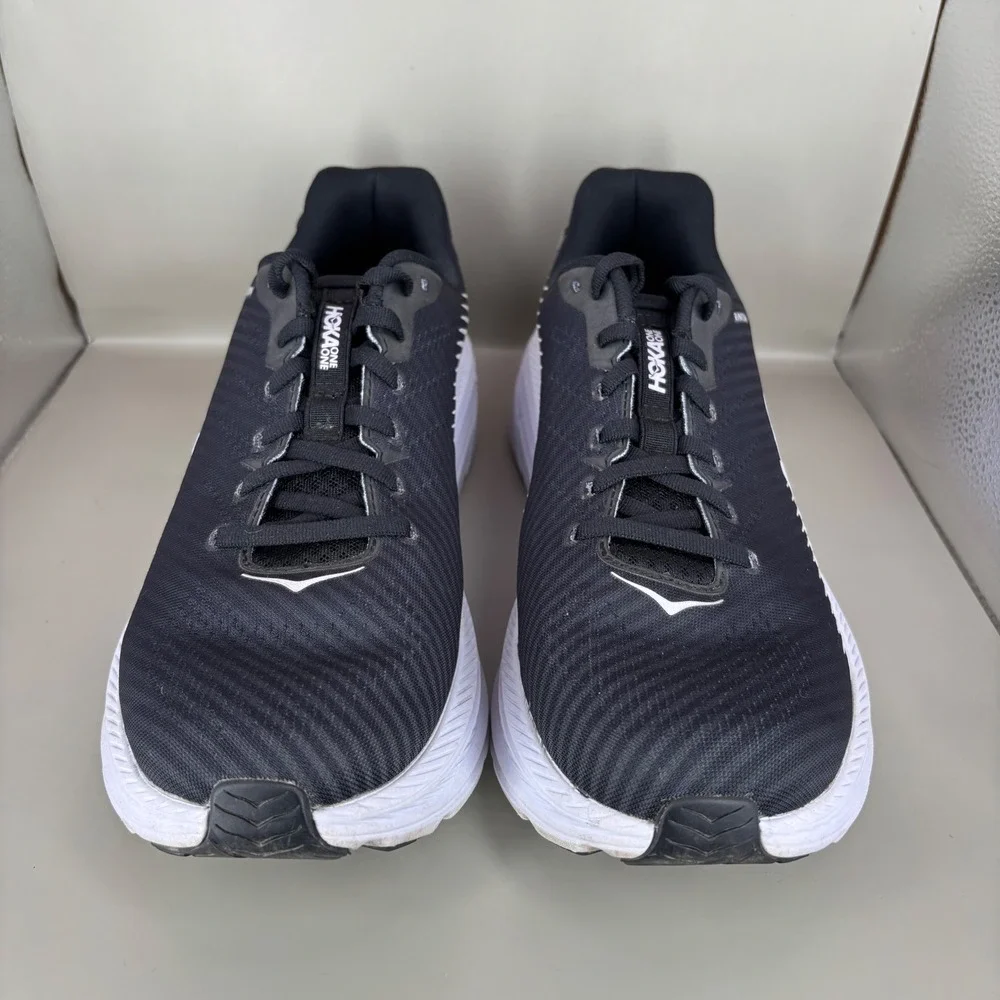 Hoka One One Rincon 2 Womens Running Shoes Black White 1110515 BWHT Size 11